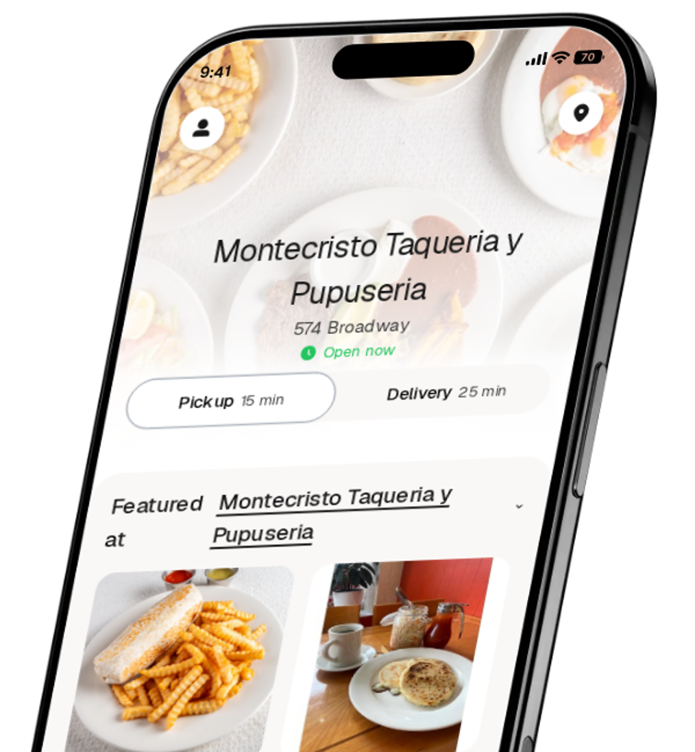 Montecristo Taqueria y Pupuseria app preview